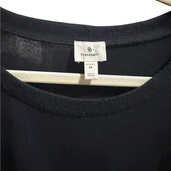 Dressbarn Knit Leopard Accent Blouse size 2X - Picture 3 of 7